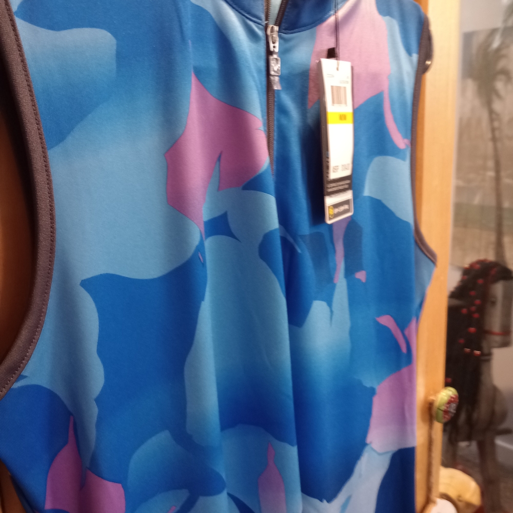 NWT Callaway Blue and Purple Sleeveless Dress